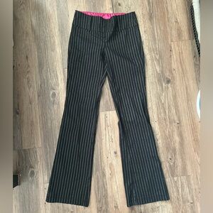 Y2K Sirens Mall Goth Black Pinstripe Pants